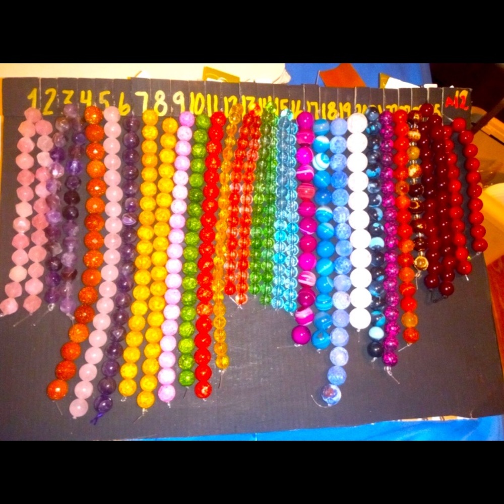 (A12) semi. Precious stone beads